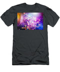 Abstract Blurred of Blue and Silver Glittering Shine Bulbs Lights Julien T-Shirt