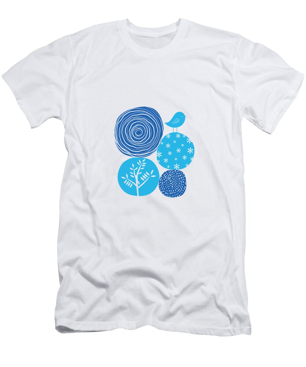 Abstract Nature Blue Bekare Creative T-Shirt