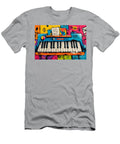Abstract Piano Harmony a Vibrant Celebration of Music Color and Expressive Energy Olfactoart Studio T-Shirt