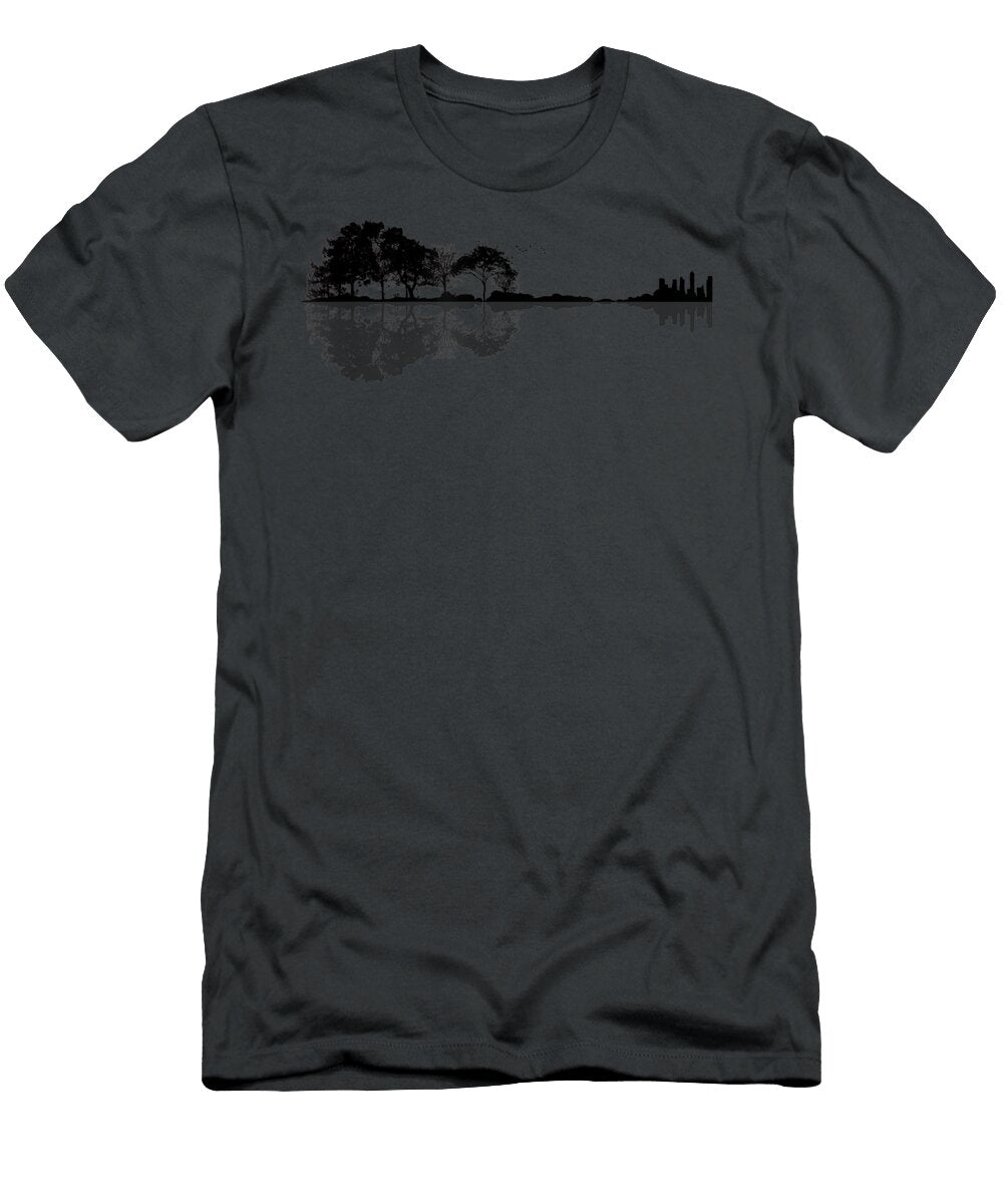 Acoustic Guitar Nature Forest Music Bass Guitarist Men Women Taksh Beau T-Shirt
