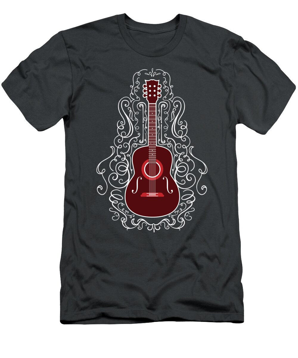 Acoustic Guitar with Scroll Design Little Bunny Sunshine T-Shirt