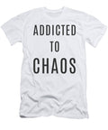 Addicted to Chaos Cute Entrepreneur Hustle Black Henry B T-Shirt