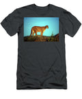 Adult Mountain Lion Perched on a Ridge Alone Anim390 00101 Kevin Russell T-Shirt