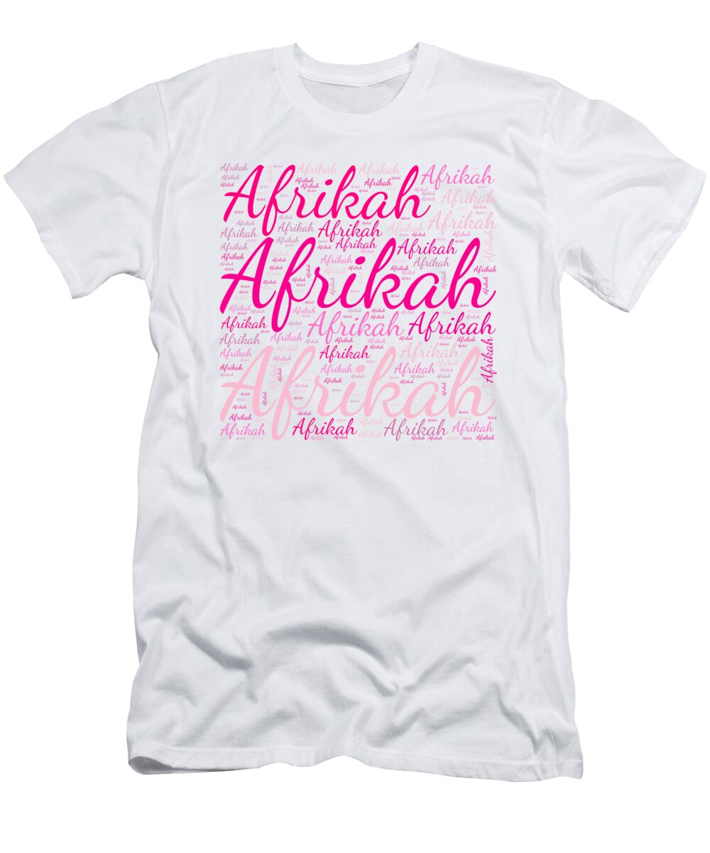 Afrikah Names Without Frontiers Vidddie Publyshd T-Shirt