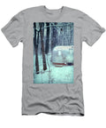 Airstream Trailer in Snowy Woods Jill Battaglia T-Shirt