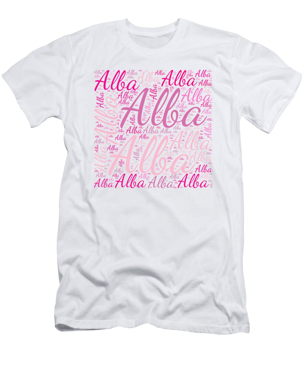 Alba Names Without Frontiers Vidddie Publyshd T-Shirt