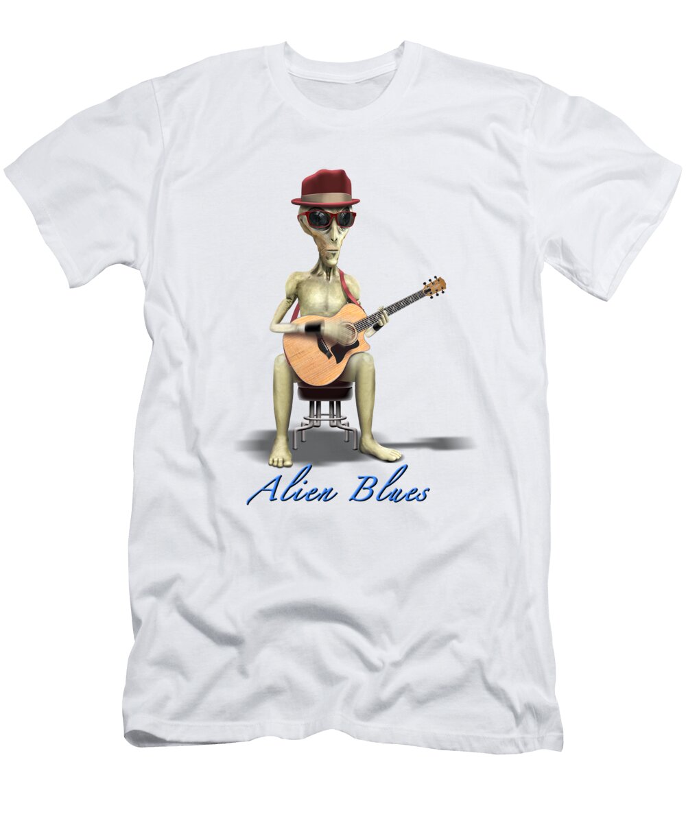 Alien Blues Mike Mcglothlen T-Shirt