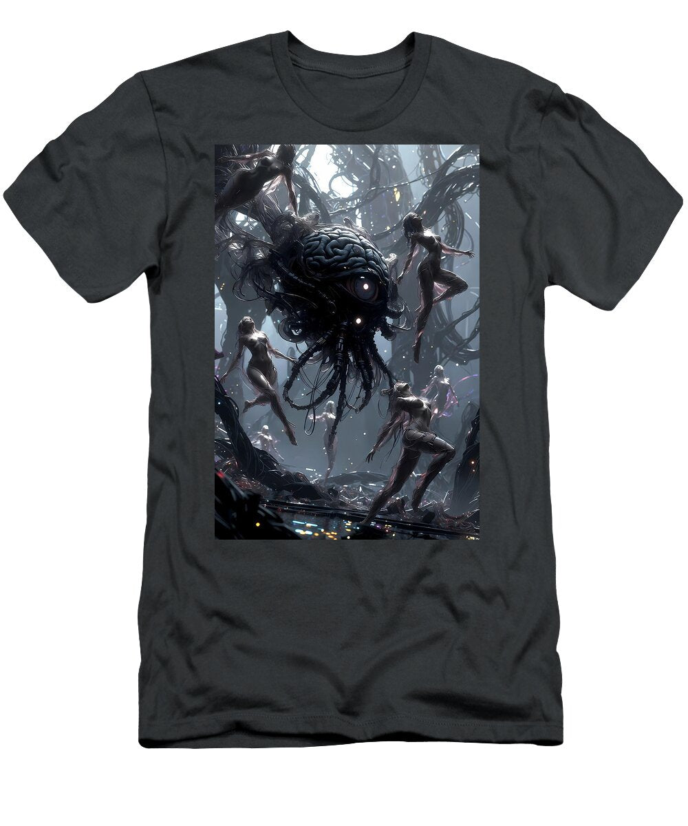 Alien Brain with Nymphs Tricky Woo T-Shirt