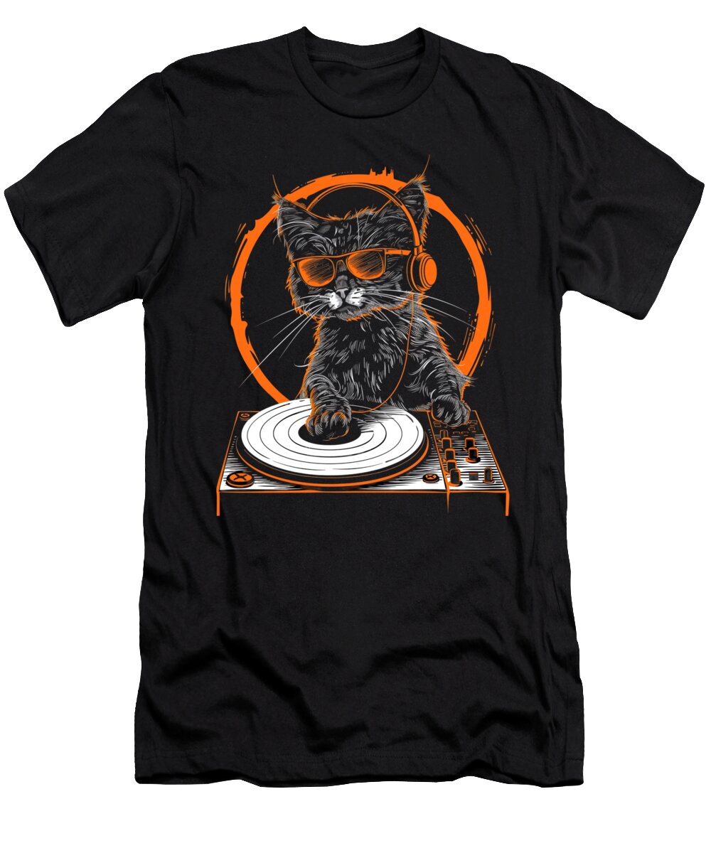 Alley Cat Anthems DJ Cats Street Sounds Dnt Prints Art T-Shirt