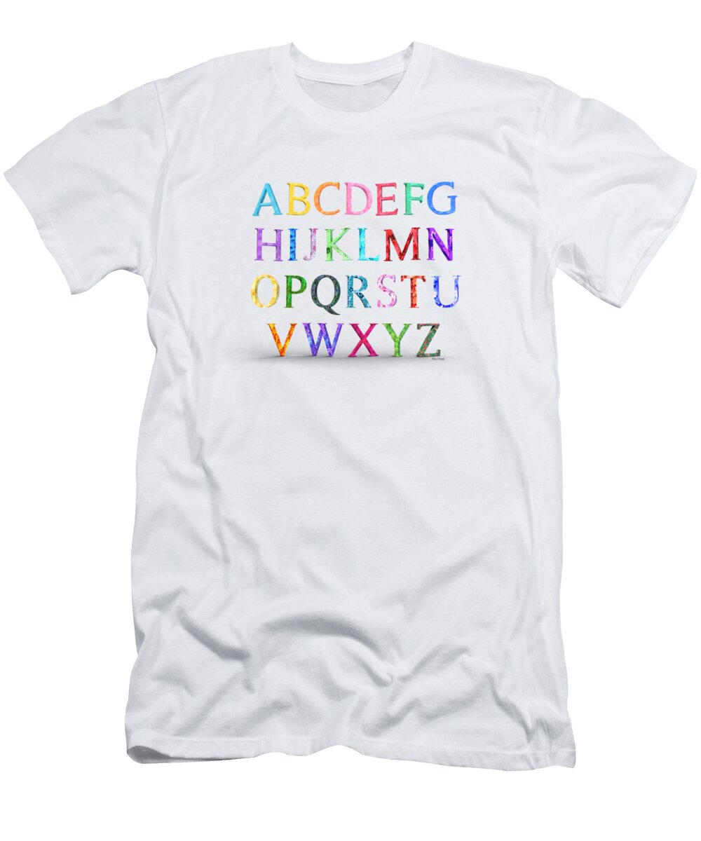 Alphabet Flowering Floral Array Betsy Knapp T-Shirt