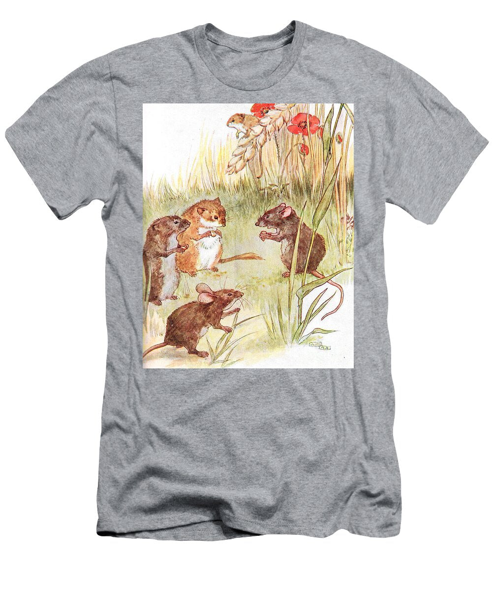 Am Staying with Friends in the Country Illustration From the Mischievious Mousie Book Anne Anderson T-Shirt