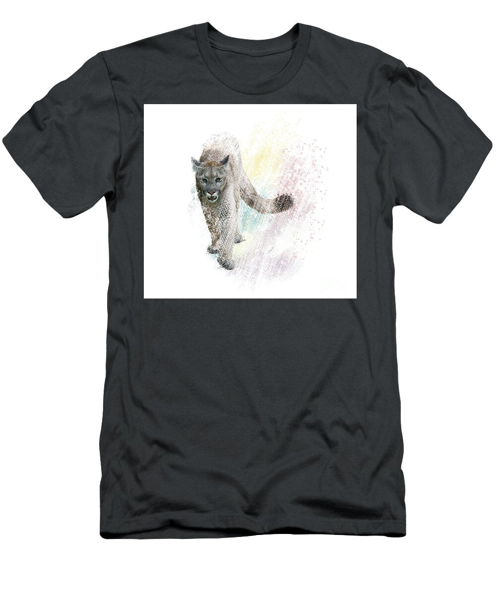 American Cougar or Puma Digital Painting Svetlana Foote T-Shirt