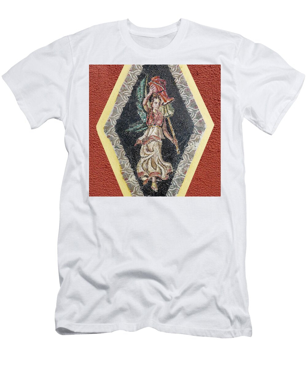 Ancient Roman Floor Mosaic with Goddess Nike Bulat Bayzuldin T-Shirt