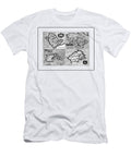 Anglesey Isle of Wight Jersey and Guernsey Vintage Map 1633 Black and White Carol Japp T-Shirt