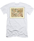 Anglesey Isle of Wight Jersey and Guernsey Vintage Map 1633 Carol Japp T-Shirt