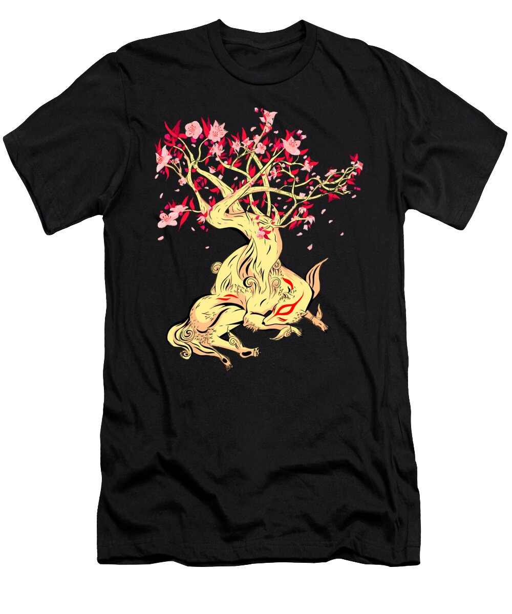 Animals Growth Okami Video Game T-Shirt