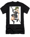 Anime Girl with Spear Black Dress Herading Yuu T-Shirt