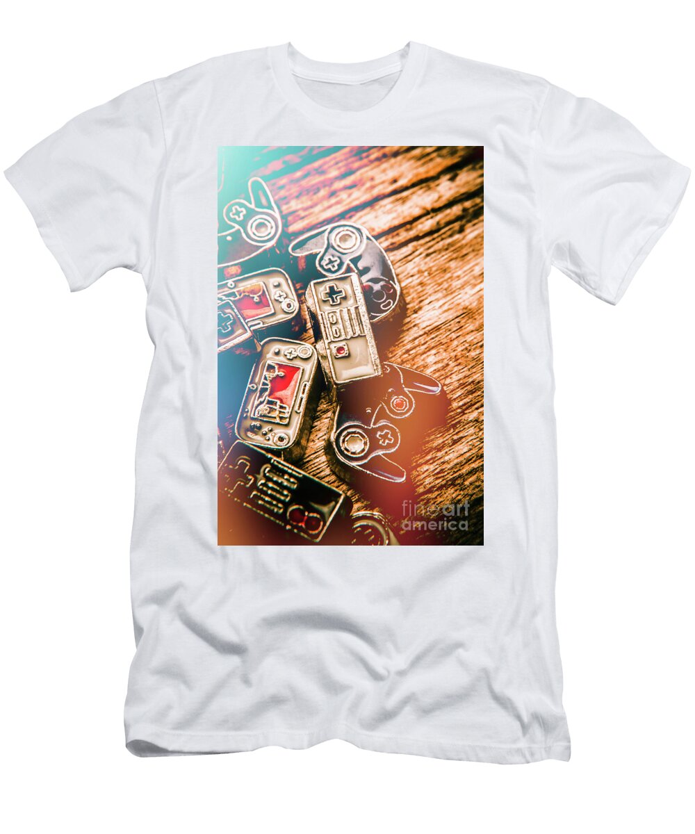 Antique Gaming Consoles Jorgo Photography Wall Art Gallery T-Shirt