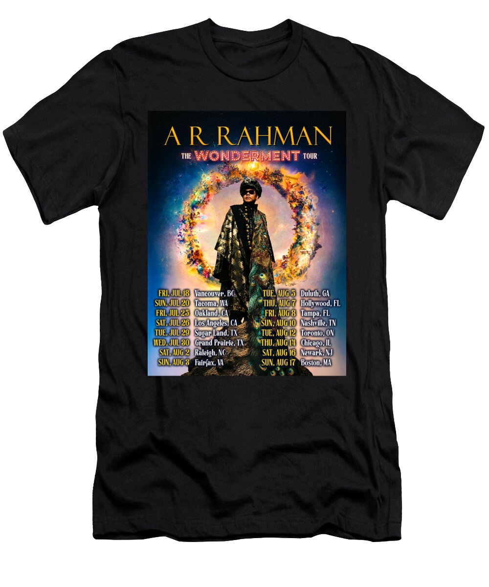 Ar Rahman the Wonderment Tour Date 2025 Ea33 Erhart Art T-Shirt