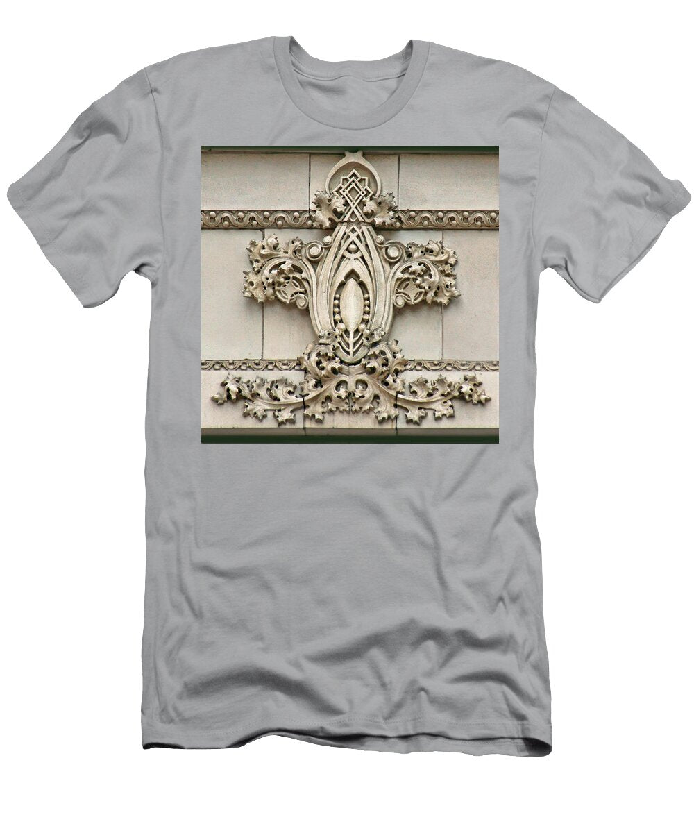 Architectural Detail Terra Cotta Medallion Omaha Nikolyn Mcdonald T-Shirt