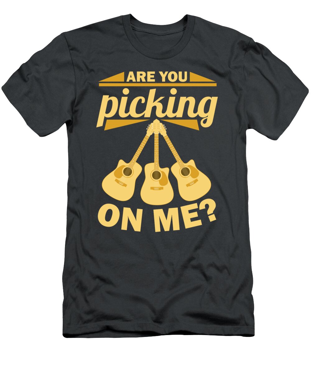 Are You Picking on Me Guitar for Men Women Player Classical Electronical Crazy Squirrel T-Shirt