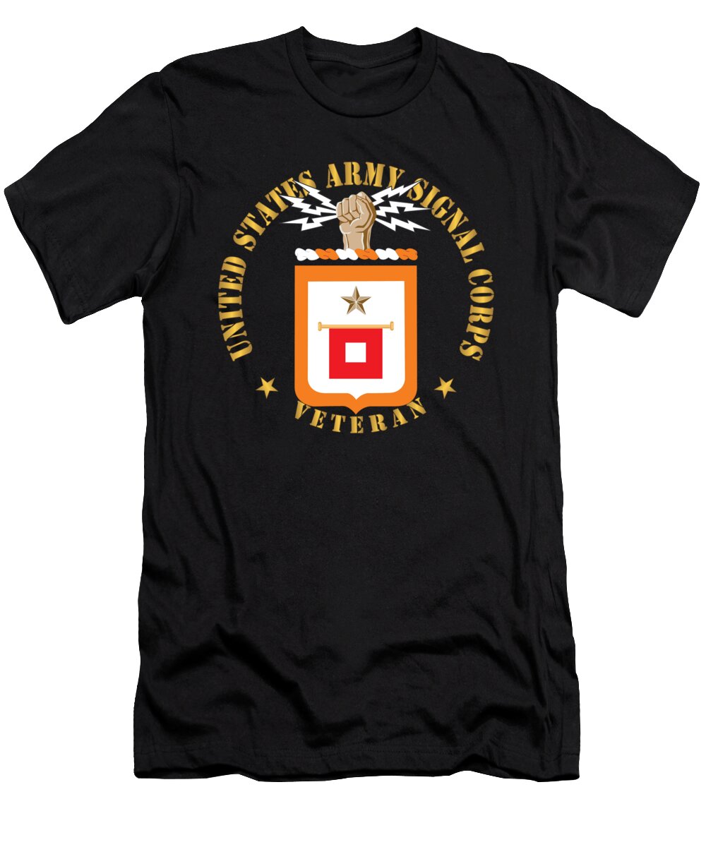 Army US Army Signal Corps Veteran W Signal Coa Wo Backgrnd X 300 Tom Adkins T-Shirt