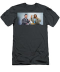 Art Jesus and Arnold Schwarzenegger Having Lunch Matthias Zegveld T-Shirt