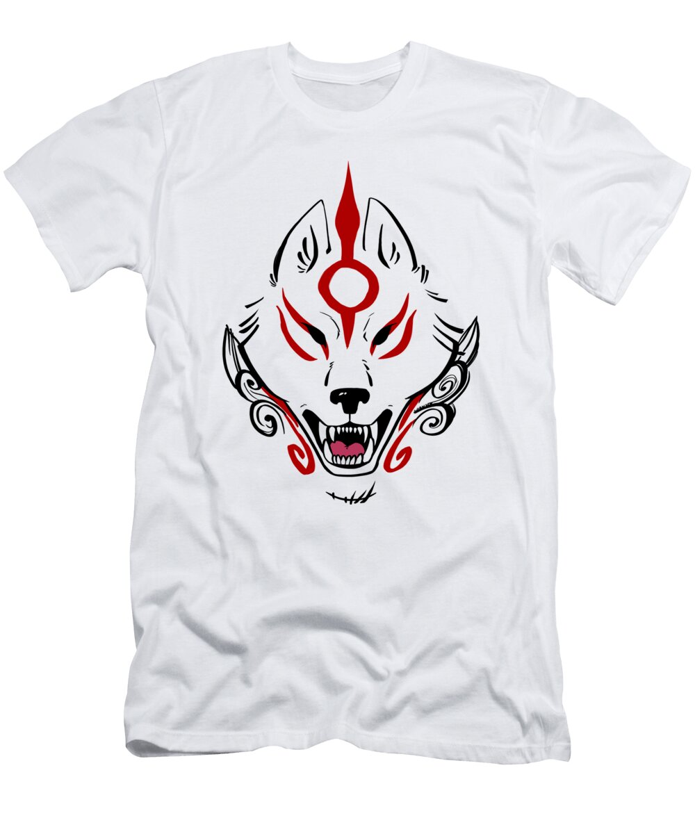 Arts Okami Amaterasu Plain White Okami Video Game T-Shirt