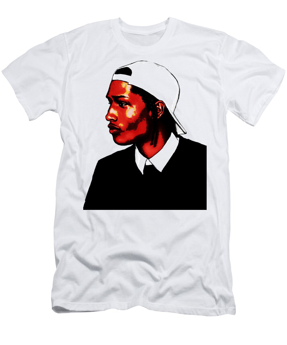 Asap Rocky Ilustrator Ava Brown T-Shirt