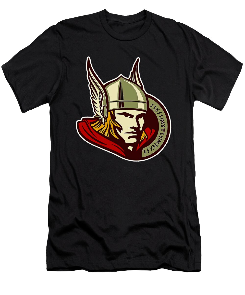 Asgard Thunder Loki Alexis Coles T-Shirt