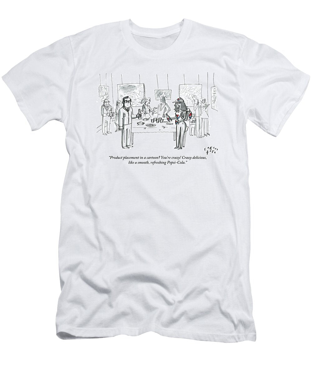 At a Party a Woman Is Wearing All Pepsi Gear Farley Katz T-Shirt