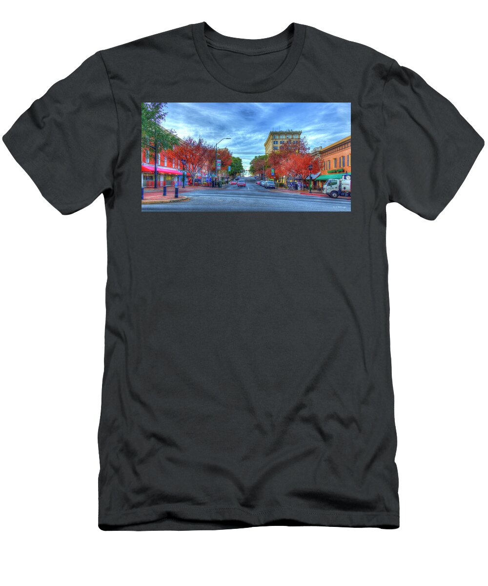 Athens Ga Cityscape College Ave Downtown Uga Architectural Art Reid Callaway T-Shirt