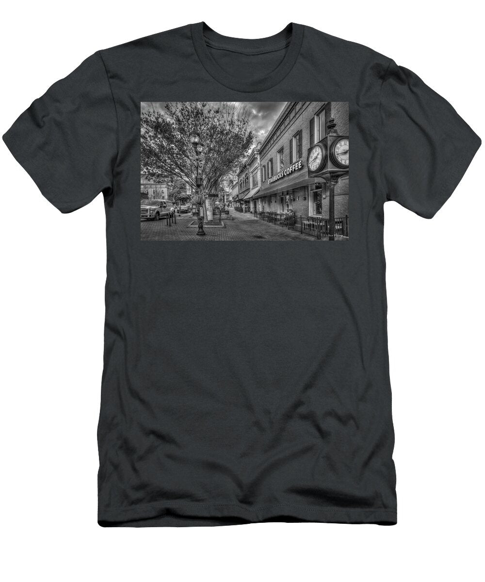 Athens Ga Starbucks Coffee B W College Ave Uga Architectural Art Reid Callaway T-Shirt