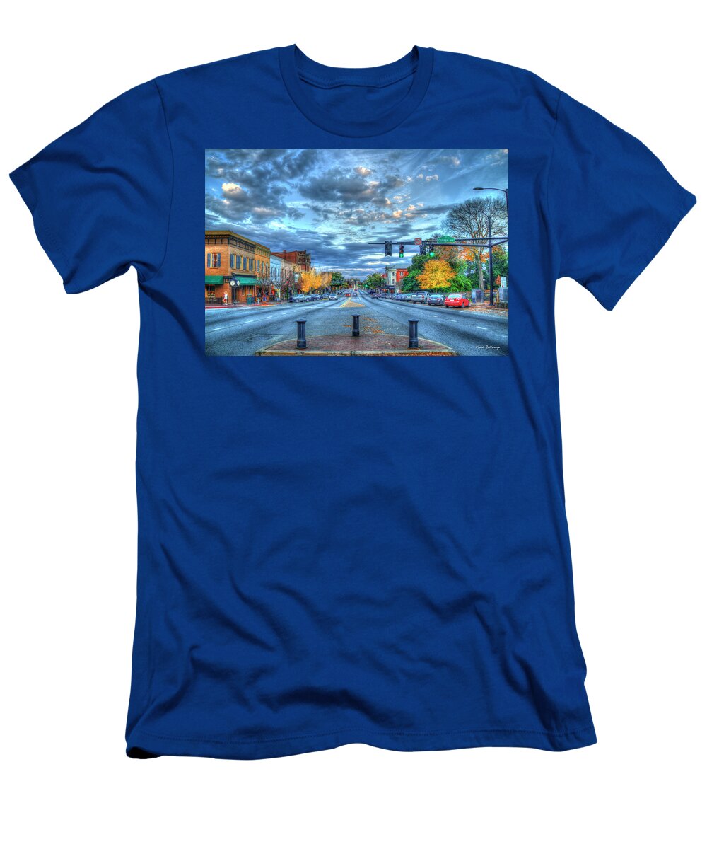 Athens Georgia Cityscape 4 Downtown Athens Georgia Uga Art Reid Callaway T-Shirt