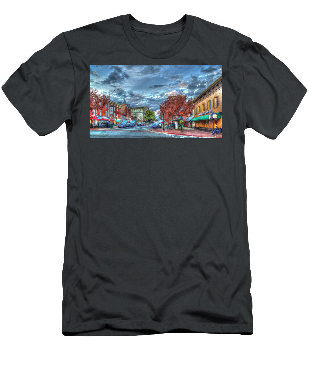 Athens Georgia Cityscape 6 Downtown Athens Georgia Uga Art Reid Callaway T-Shirt