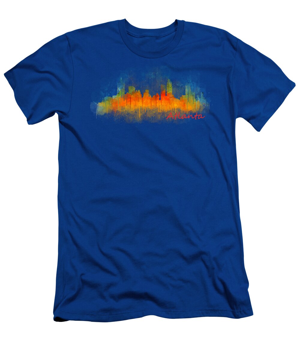 Atlanta City Skyline Hq V3 Hq Photo T-Shirt