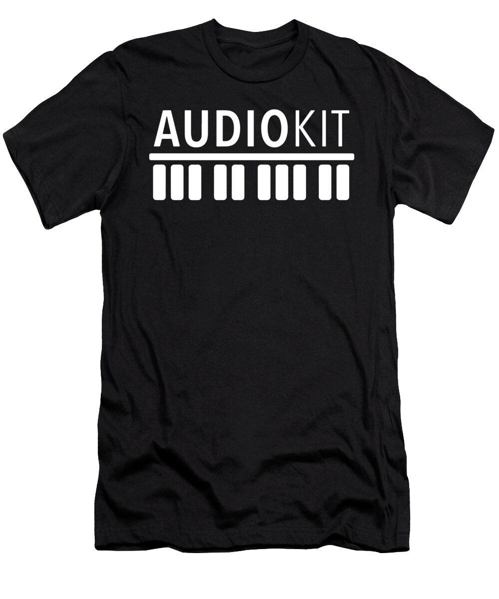 Audiokit Hanes Black and White Mens or Womens Rock Favorite Music Jackson Irving T-Shirt