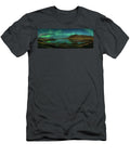 Auroras Over Hraunsfjordur Fjord Panoramic Images T-Shirt