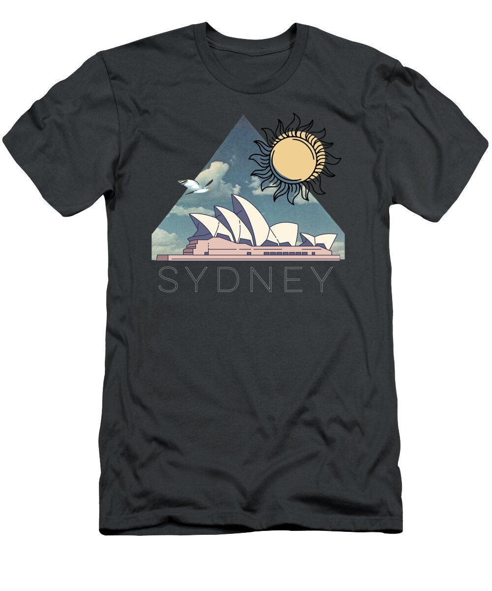 Australia Souvenir Sydney Opera House Harbor Gift Exchange Gallag Shehza T-Shirt