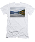 Autumn At Lake Mcdonald 4 Whispering Peaks Photography T-Shirt