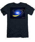 Background Blue Glow Lines Henrik Lehnerer T-Shirt