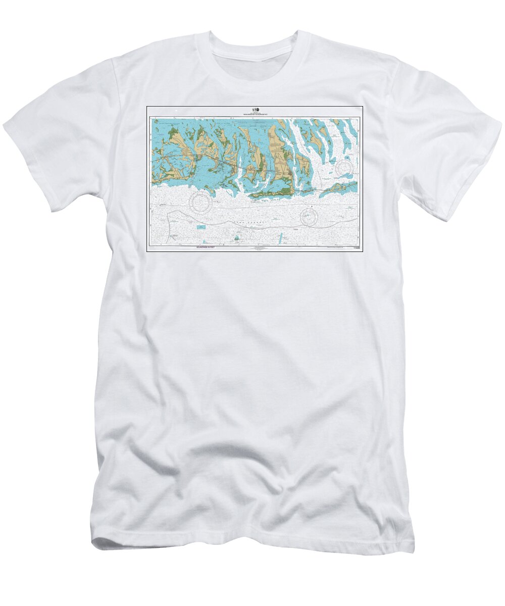 Bahia Honda Key to Sugarloaf Key Florida Nautical Chart Map 2023 Carol Japp T-Shirt