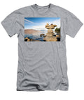 Balanced Rock on the Shore Jason Peters T-Shirt