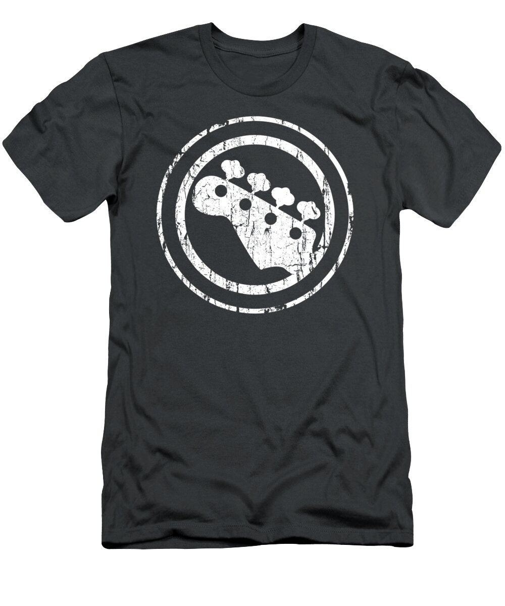 Bass Player Vintage Bass Guitar Bassist Alexiq Fried T-Shirt