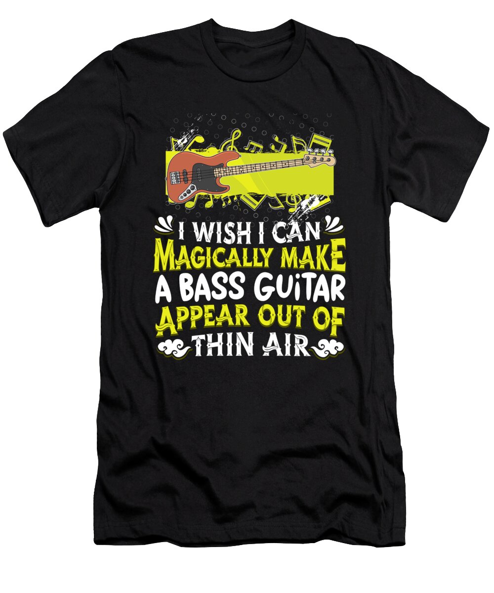 Bassist Musician Guitarist Bass Guitar Crazy Squirrel T-Shirt