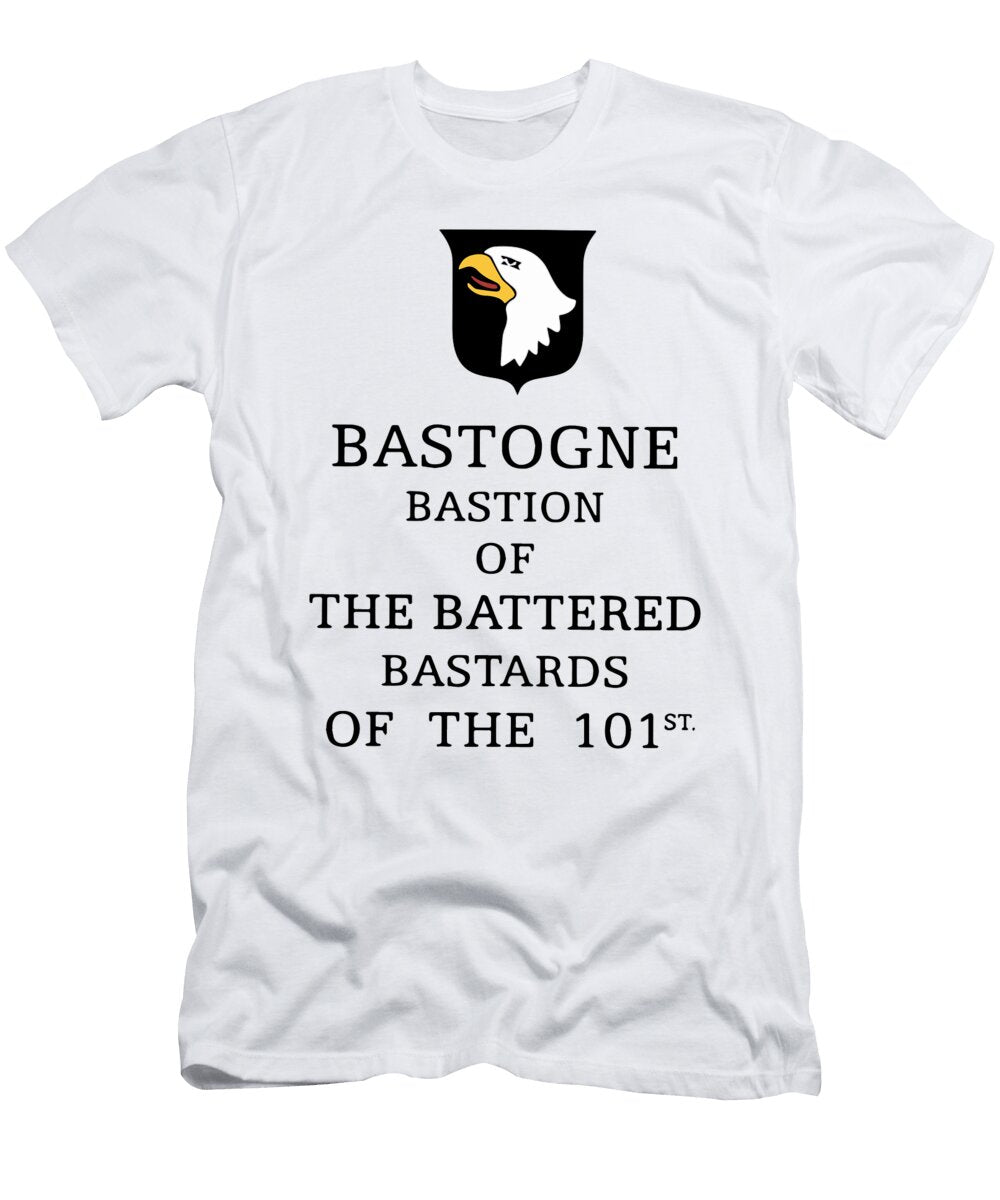 Bastohne Bastion of the Battered Bastards of the 101st Hip Hop Ryan Schlapp T-Shirt