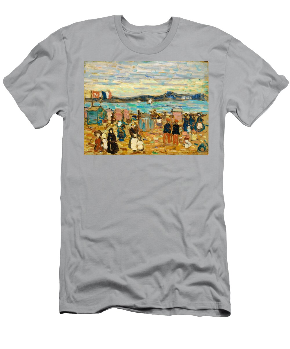 Bathing Tents St Malo Maurice Brazil Prendergast T-Shirt