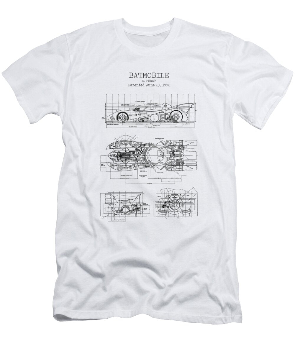 Batmobile Patent Denny H T-Shirt