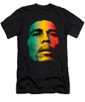 Bbob Marley Face Inspired Reggae Portrait Hal Mafhoum T-Shirt
