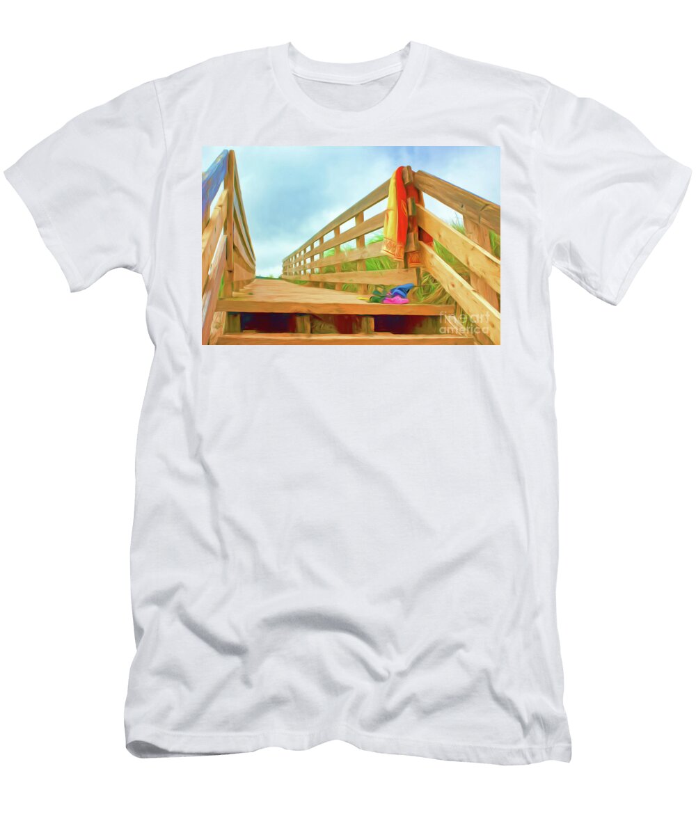 Beach Visit Nikolyn Mcdonald T-Shirt